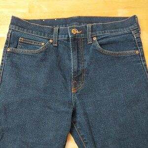 H&M Jeans Dark Wash Men's size 32W/30L 5 Pocket, Zip fly button